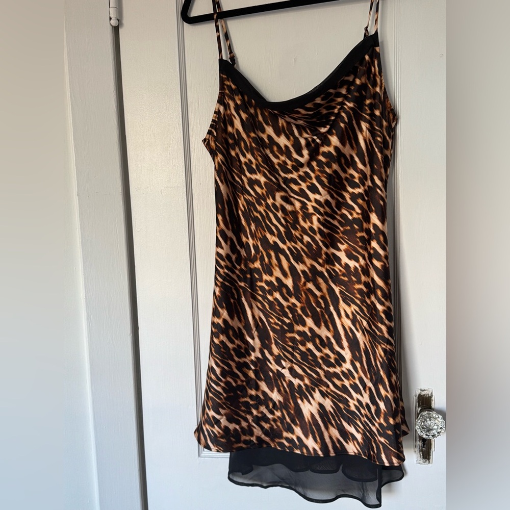 Forever 21 Mini Dress Leopard Sz XL